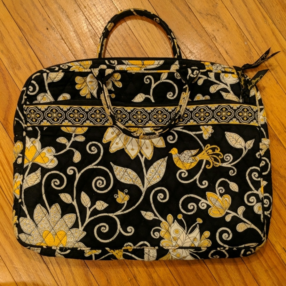 Vera Bradley RETIRED Yellowbird Laptop Case